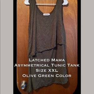 Latched Mama Asymmetrical Tunic Tank